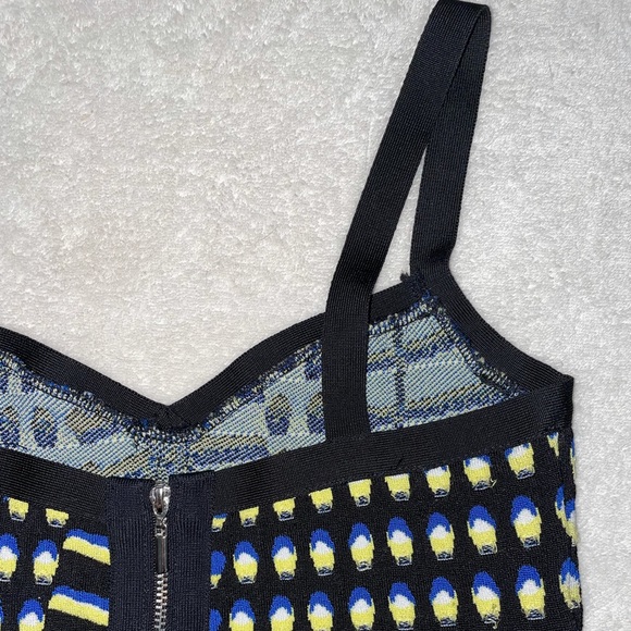 BEBE Corset Zip-Up Crop Top Tank - Picture 4 of 5